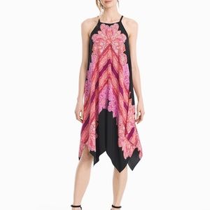WHBM Halter Scarf Print Shift Dress - Sz 4